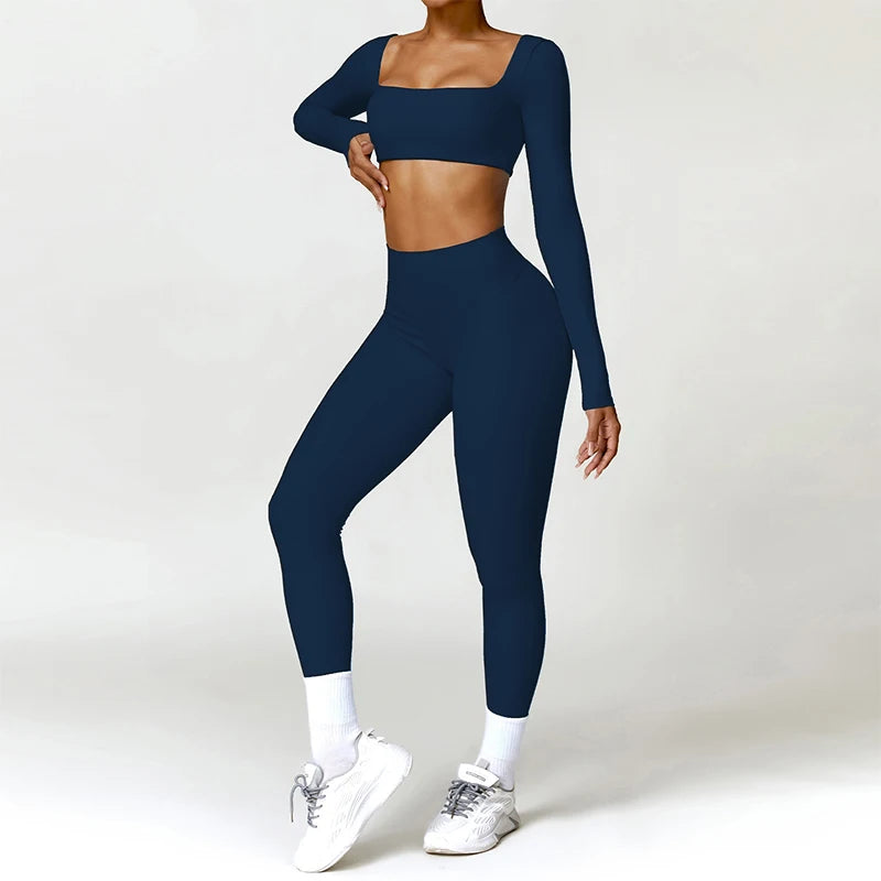Elevate Your Workout with Our 2PCS Women's Quick-Drying Yoga Suit - Stylish Gym Set for Ultimate Comfort and Performance