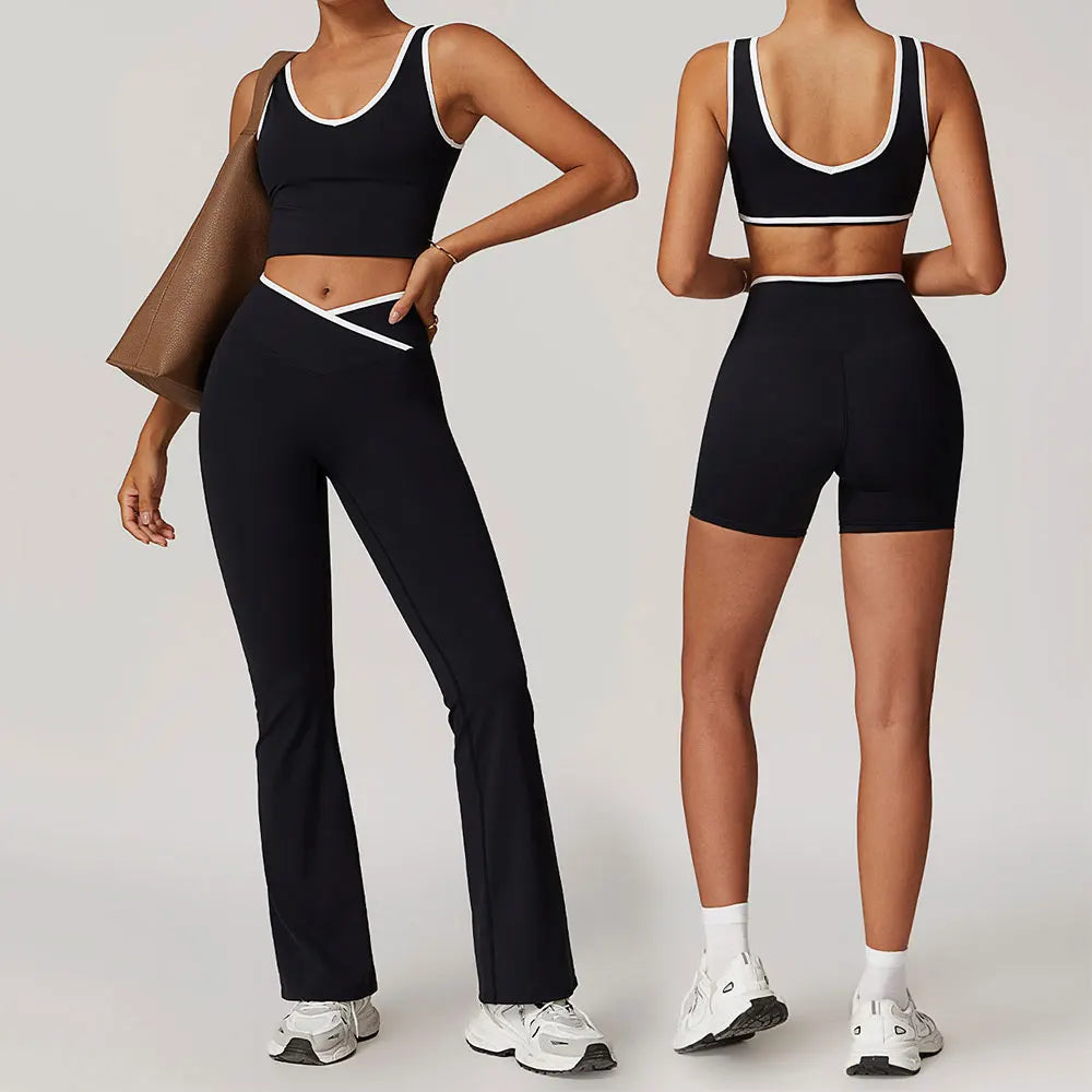 2PCS Yoga Set Women Tracksuit Nude Feeling Workout Sets Gym Clothes Push up Fitness Running Sportwear Sport Bra Leggings Suit