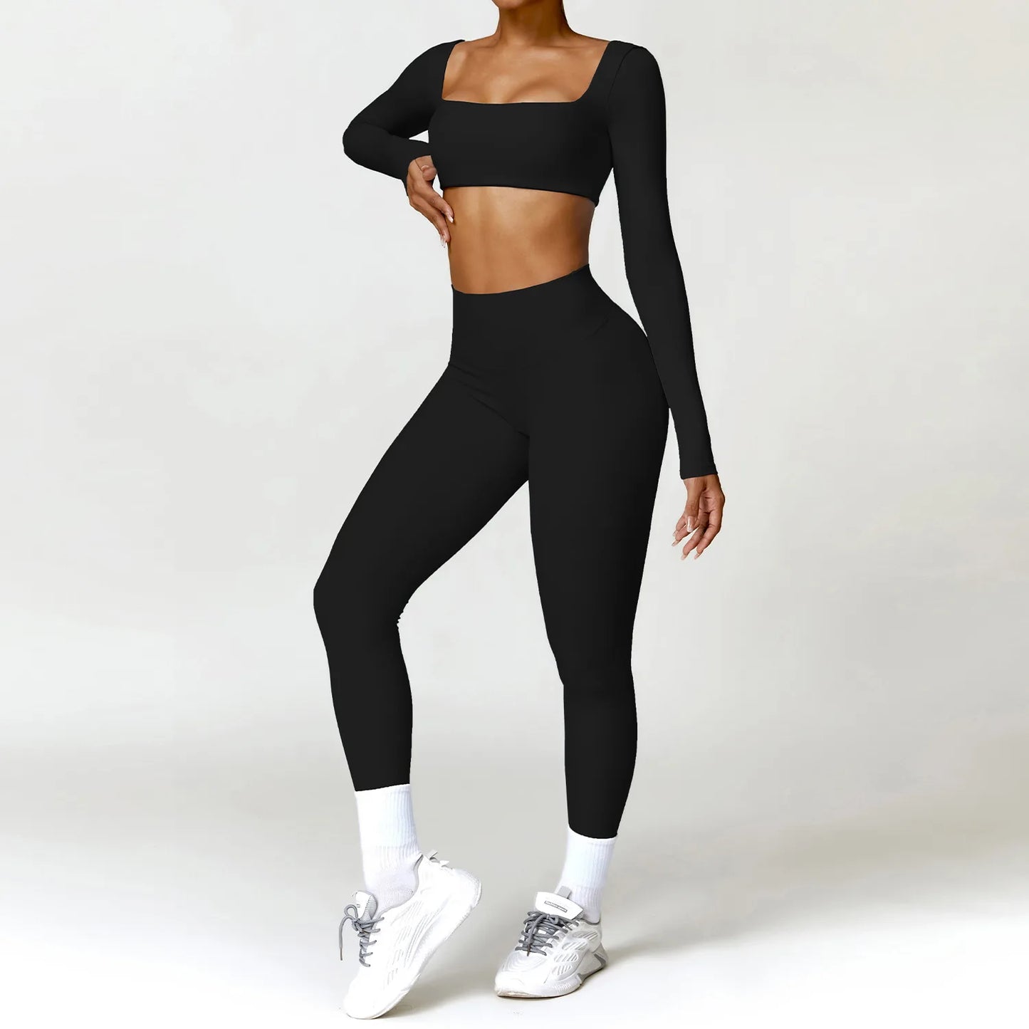 Elevate Your Workout with Our 2PCS Women's Quick-Drying Yoga Suit - Stylish Gym Set for Ultimate Comfort and Performance