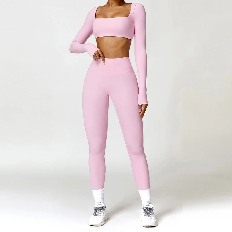Elevate Your Workout with Our 2PCS Women's Quick-Drying Yoga Suit - Stylish Gym Set for Ultimate Comfort and Performance