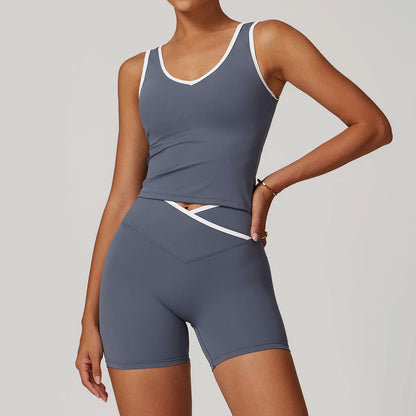 2PCS Yoga Set Women Tracksuit Nude Feeling Workout Sets Gym Clothes Push up Fitness Running Sportwear Sport Bra Leggings Suit