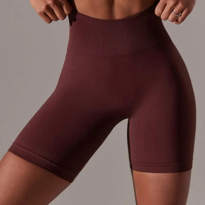 Elevate Your Workout with Our Sexy Backless Strap Sports Bra and Shorts Fitness Set - Seamless Yoga & Gym Outfit for Women