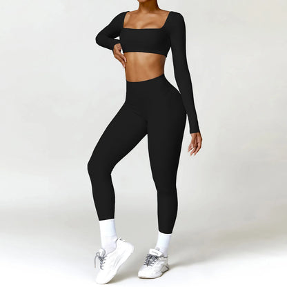 Elevate Your Workout with Our 2PCS Women's Quick-Drying Yoga Suit - Stylish Gym Set for Ultimate Comfort and Performance