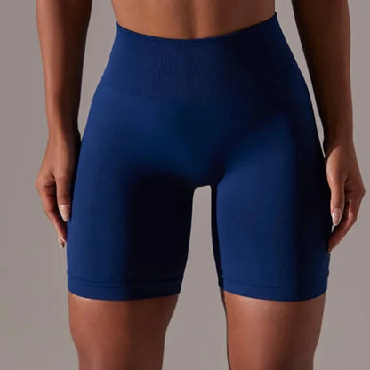 Elevate Your Workout with Our Sexy Backless Strap Sports Bra and Shorts Fitness Set - Seamless Yoga & Gym Outfit for Women
