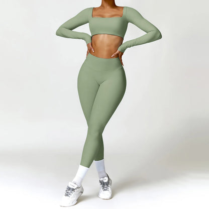Elevate Your Workout with Our 2PCS Women's Quick-Drying Yoga Suit - Stylish Gym Set for Ultimate Comfort and Performance
