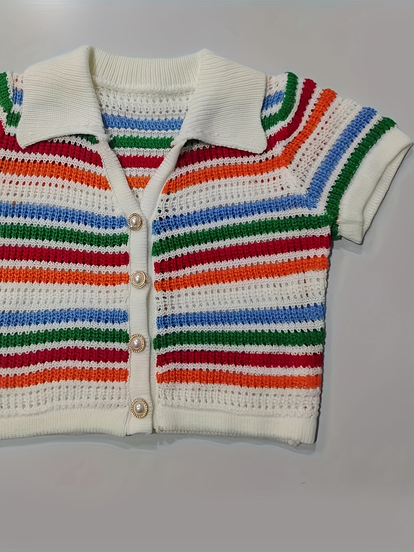 Stripe Pattern Pants Set